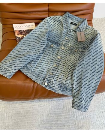 Balenciaga Women's Denim Jacket Blue