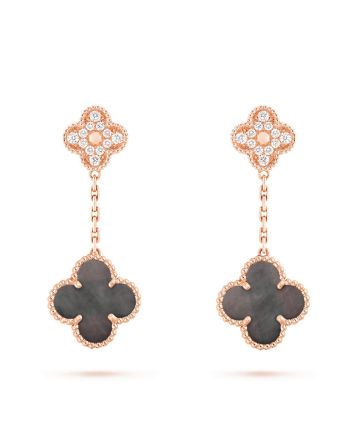 Van Cleef & Arpels Magic Alhambra Earrings Black