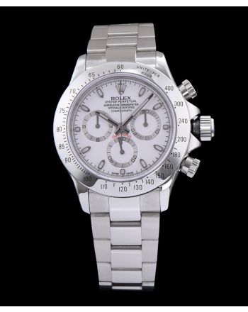 Rolex Stainless Steel White Dial Dayton Watch White